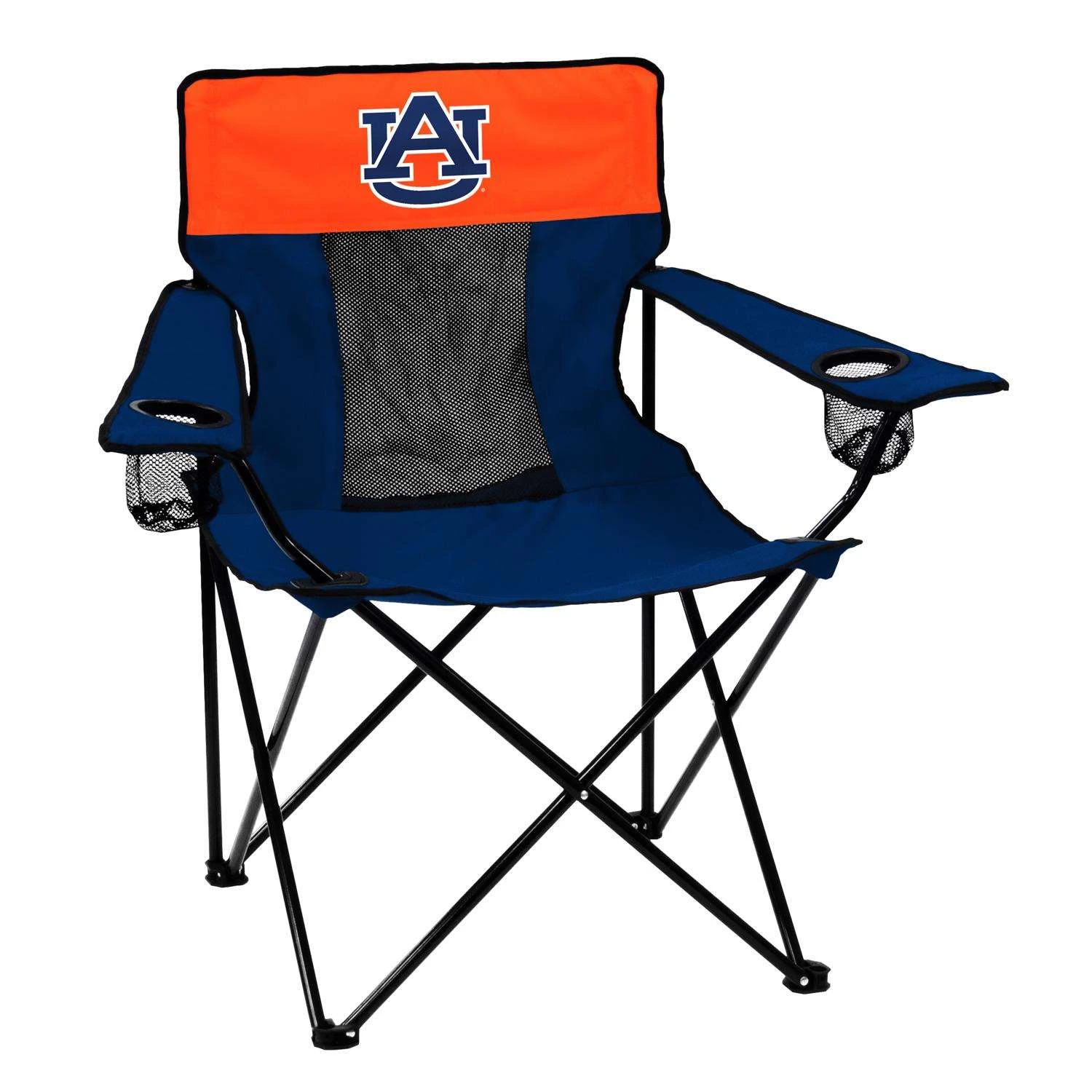 Logo Brands Elite Navy Blue Auburn Folding Chair 1 Logo Brands Elite Navy Blue Auburn Folding Chair