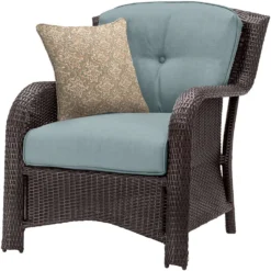 Hanover Corolla 6 Pc Brown Steel Traditional Deep Seating Set Ocean Blue -Patio Paradise Shop 820e5f13 feb6 4f3c bea9 42afb2e92391