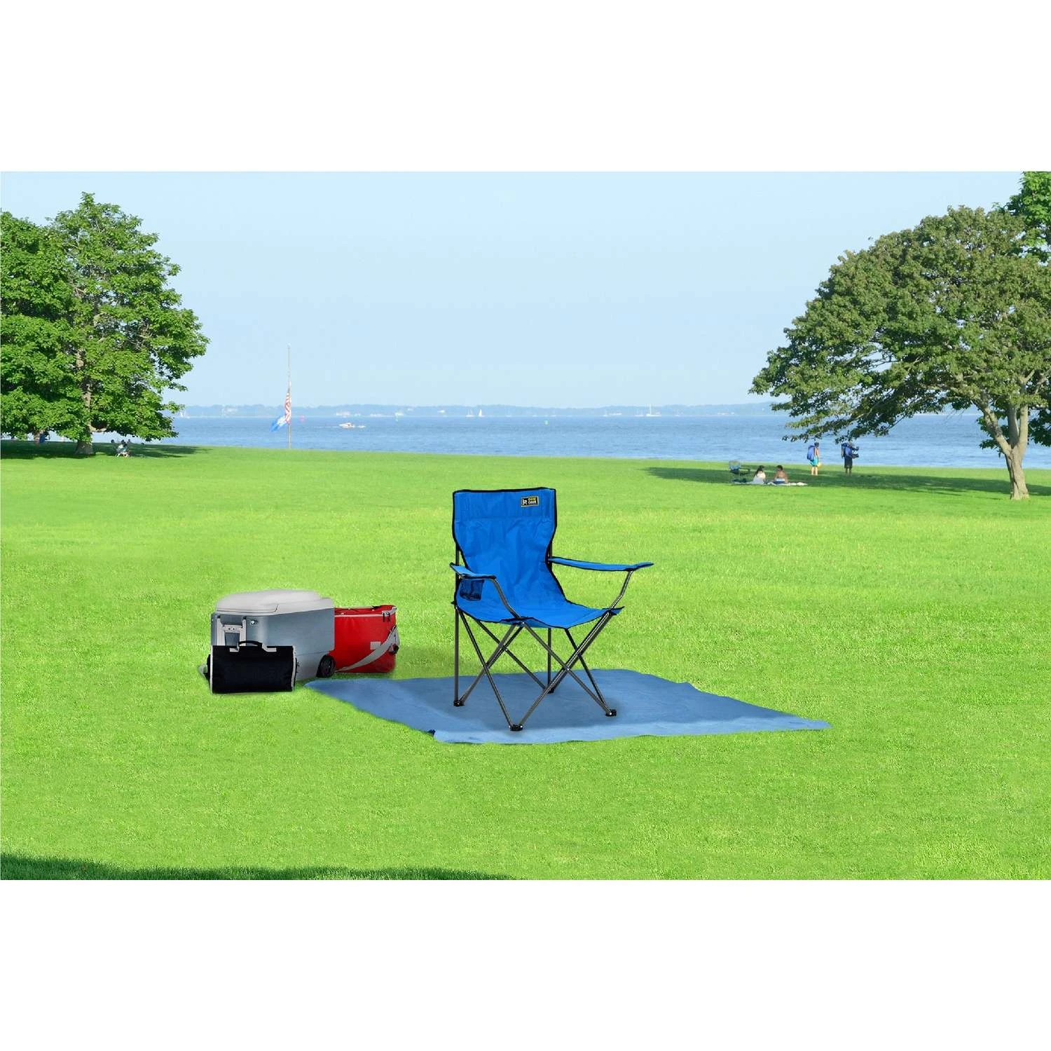 Quik Shade Blue Folding Chair 2 Quik Shade Blue Folding Chair - Image 2