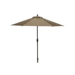 Living Accents Lake Ridge 9 Ft. Tiltable Teal Patio Umbrella