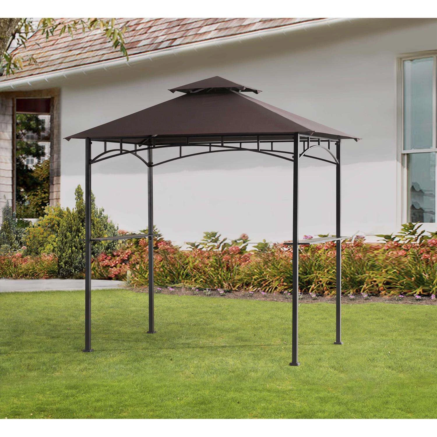 Living Accents Polyester Grill Grill Gazebo 8 Ft. H X 5 Ft. W 1 Living Accents Polyester Grill Grill Gazebo 8 Ft. H X 5 Ft. W