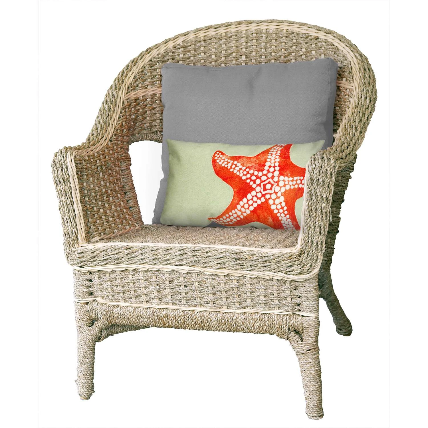 Liora Manne Visions II Seafoam Starfish Polyester Throw Pillow 12 In. H X 2 In. W X 20 In. L 2 Liora Manne Visions II Seafoam Starfish Polyester Throw Pillow 12 In. H X 2 In. W X 20 In. L - Image 2