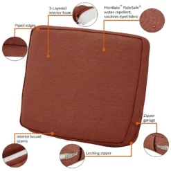 Classic Accessories Montlake Heather Henna Red Polyester Back Cushion 20 In. H X 4 In. W X 25 In. L -Patio Paradise Shop 8633a9b8 f0ad 4769 8883 a0cbdc59afb6