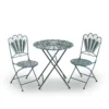 Alpine 3 Pc Blue Metal Bistro Set