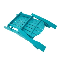 Glitzhome Aqua HDPE Frame Adirondack Chair -Patio Paradise Shop 87f77212 e76a 4ecd b700 c691516e3856
