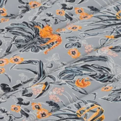 Classic Accessories 51 In. W X 78 Ft. L 2 Person Multi-color Rain Forest Toile Gray/Gold Quilted Ham -Patio Paradise Shop 8896ff31 6d0a 43d3 8854 cb3de7e089fb