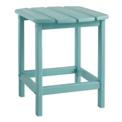 Signature Design By Ashley Sundown Treasure Blue Rectangular Plastic Contemporary End Table -Patio Paradise Shop 88fea17b ec79 43c2 9f4a 306b7ad4ef71