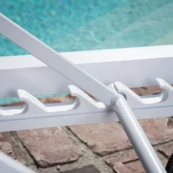 Hanover Windham White Aluminum Frame Modern Chaise Lounge -Patio Paradise Shop 897fc6a0 d357 4193 bdb8 63434667f334