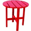 Ivy Terrace Classics Red Round PolyWood Contemporary Side Table