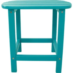 Hanover All-Weather Blue Wood Side Table