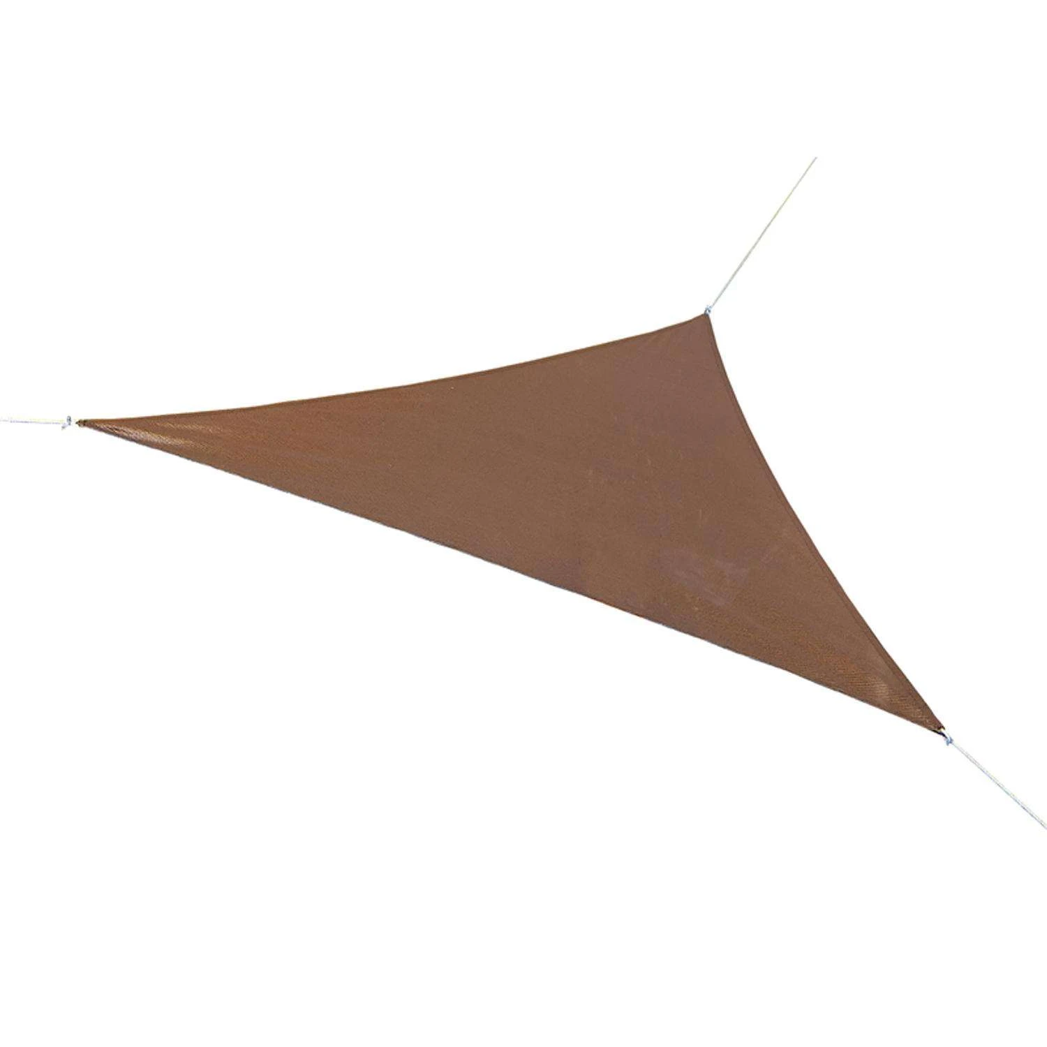 Coolaroo Ready-To-Hang Polyethylene Mocha Triangle Shade Sail Canopy 16.5 Ft. H X 16.5 Ft. W X 16.5 1 Coolaroo Ready-To-Hang Polyethylene Mocha Triangle Shade Sail Canopy 16.5 Ft. H X 16.5 Ft. W X 16.5
