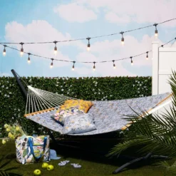 Classic Accessories 51 In. W X 78 Ft. L 2 Person Multi-color Rain Forest Toile Gray/Gold Quilted Ham -Patio Paradise Shop 8d481de8 a4af 420c a696 b9345b7d0c02