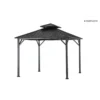 Living Accents Steel Hardtop Gazebo 10 Ft. H X 10 Ft. W X 10 Ft. L