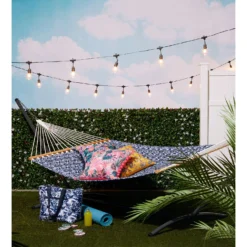 Classic Accessories 51 In. W X 78 Ft. L 2 Person Multi-color Ikat Island Quilted Hammock -Patio Paradise Shop 8e600af6 20d7 4fa2 b1ca ec1bdf134a3b