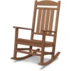 Hanover Pineapple Cay Brown HDPE Frame Traditional Rocking Chair