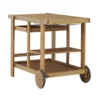 Signature Design By Ashley Kailani Light Brown Rectangular Wood Serving Cart