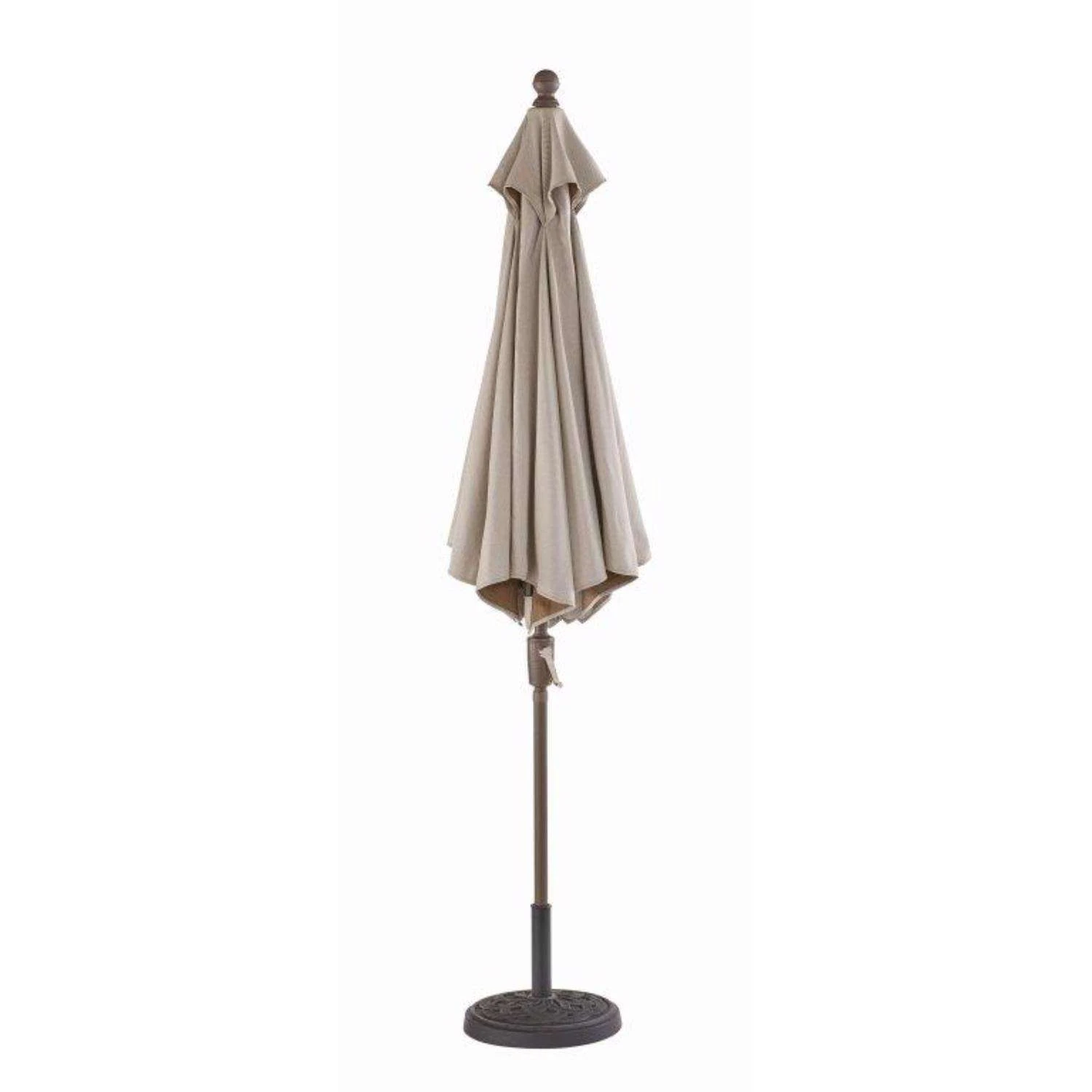 Living Accents Oak Park 9 Ft. Tiltable Taupe Market Umbrella 2 Living Accents Oak Park 9 Ft. Tiltable Taupe Market Umbrella - Image 2