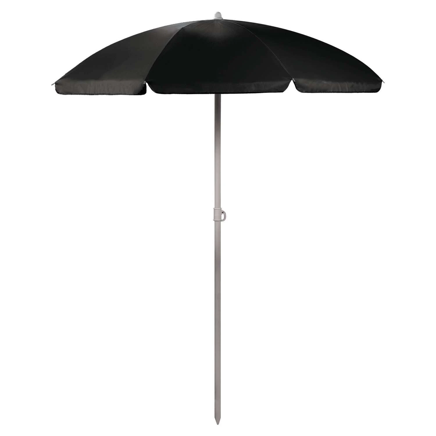 Picnic Time Oniva Vibe 5.5 Ft. Tiltable Black Beach Umbrella 1 Picnic Time Oniva Vibe 5.5 Ft. Tiltable Black Beach Umbrella