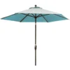 Hanover Traditions 9 Ft. Tiltable Blue Market Umbrella