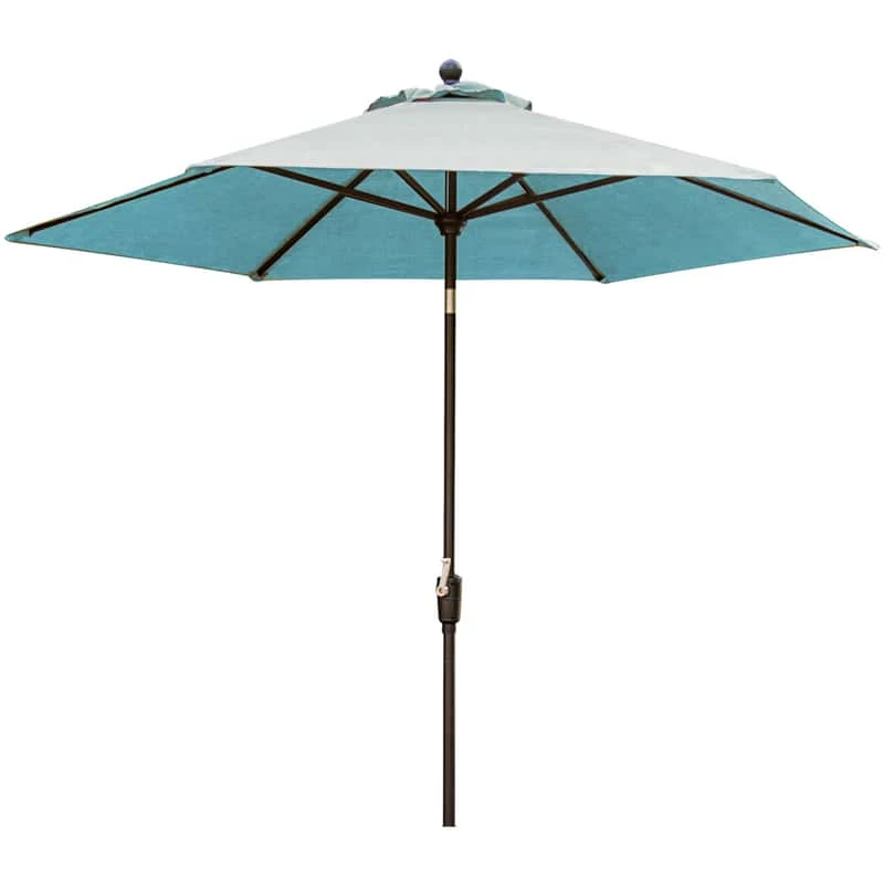 Hanover Traditions 9 Ft. Tiltable Blue Market Umbrella 1 Hanover Traditions 9 Ft. Tiltable Blue Market Umbrella