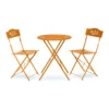 Alpine 3 Pc Orange Steel Bistro Set