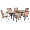 Hanover Fontana 7 Pc Brown Dining Set