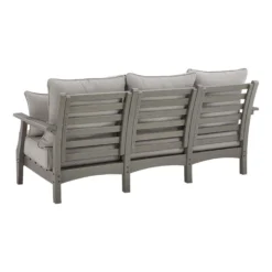 Signature Design By Ashley Visola Gray HDPE Frame Conversation Sofa Gray -Patio Paradise Shop 96d06523 3f61 4765 a813 d0726f720033