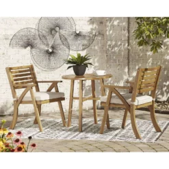Signature Design By Ashley Vallerie 3 Pc Teak Wood Bistro Set Beige -Patio Paradise Shop 995a089e e896 4d6a a7c2 cb205c3fb9f9