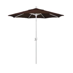 California Umbrella Pacific Trail Series 7.5 Ft. Tiltable Bay Brown Market Umbrella