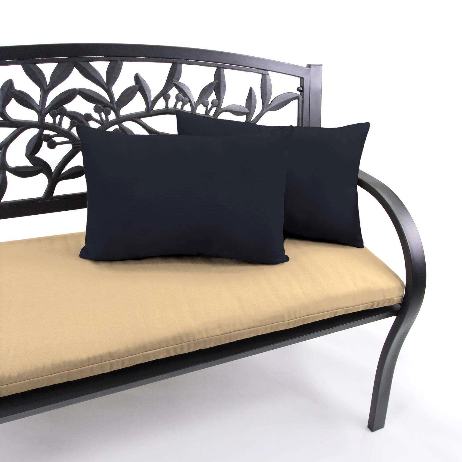 Jordan Manufacturing Black Polyester Throw Pillow 4 In. H X 12 In. W X 18 In. L 2 Jordan Manufacturing Black Polyester Throw Pillow 4 In. H X 12 In. W X 18 In. L - Image 2