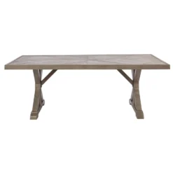 Signature Design By Ashley Beachcroft Beige Rectangular Stone Dining Table -Patio Paradise Shop 9df00bb4 c123 4aae 8cfa ccbfd03118ec