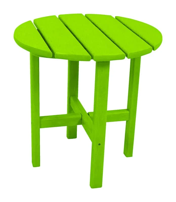 Ivy Terrace Classics Green Round PolyWood Contemporary Side Table 1 Ivy Terrace Classics Green Round PolyWood Contemporary Side Table
