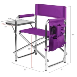 Picnic Time Oniva Purple Sport Folding Chair -Patio Paradise Shop a0726789 9971 4c86 ab26 aa4283bbc544