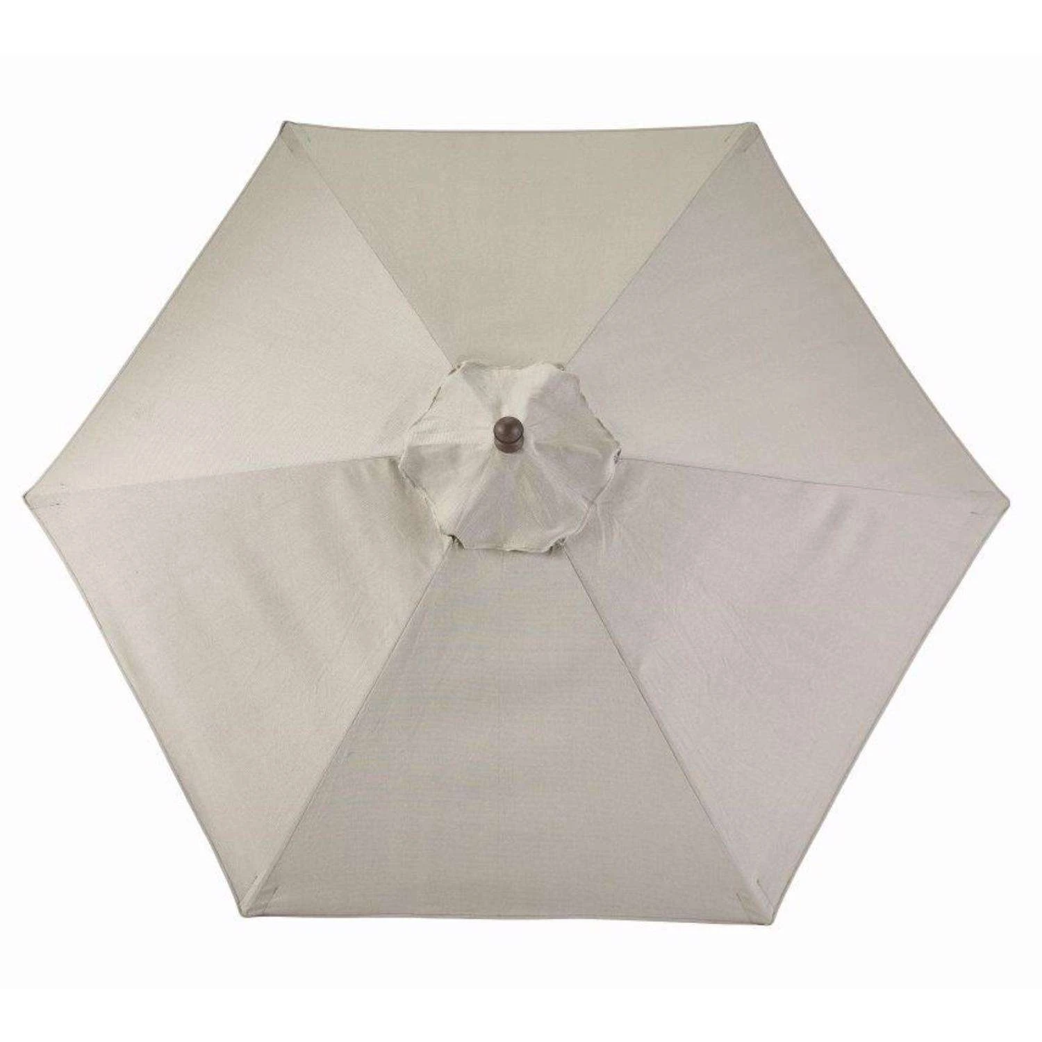 Living Accents Oak Park 9 Ft. Tiltable Taupe Market Umbrella 1 Living Accents Oak Park 9 Ft. Tiltable Taupe Market Umbrella