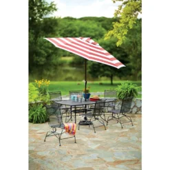 Living Accents Winston Black Rectangular Steel Dining Table -Patio Paradise Shop a1df919c 6286 4d4b b423 620ca8c51ae2