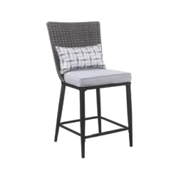 Living Accents Milano 7 Pc Black High Dining Fire Pit Set Gray -Patio Paradise Shop a1e405b0 18ee 45d6 8a14 386b42a6fc8d