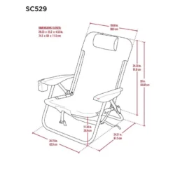 Rio 4-Position Pacific Blue Beach Backpack Chair -Patio Paradise Shop a21eb49f 8ac2 447d 9da2 5541a49e8f73