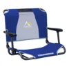 GCI Outdoor Big Comfort Royal Blue Hard Arm Stadium Chair