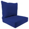 Jordan Manufacturing Blue Polyester Deep Seating Cushion