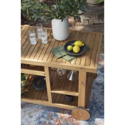 Signature Design By Ashley Kailani Light Brown Rectangular Wood Serving Cart 12 Signature Design By Ashley Kailani Light Brown Rectangular Wood Serving Cart -Patio Paradise Shop ab38ca04 4afe 4fa9 9920 01b073c1340d