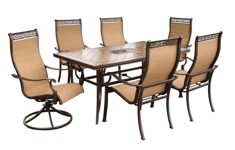 Hanover Monaco 7 Pc Bronze Aluminum Dining Set 7 Hanover Monaco 7 Pc Bronze Aluminum Dining Set - Image 7