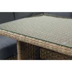 Living Accents Ashton 6 Pc Greige Steel Modular Sectional Deep Seating Set Charcoal -Patio Paradise Shop b219d725 dcdf 4901 af21 97d97c8430cf