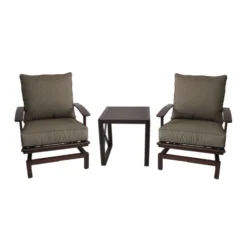 Living Accents Pineridge 3 Pc Brown Rocking Chat Set Brown