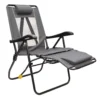 GCI Outdoor Legz Up Lounger Multi-Position Heathered Pewter Beach Folding Lounger