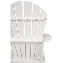 Signature Design By Ashley Sundown Treasure White HDPE Frame Adirondack Armchair -Patio Paradise Shop b5f034f8 5893 4dd3 9b13 73b0fd5a8203