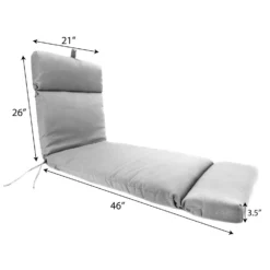 Jordan Manufacturing Multicolored Polyester Chaise Cushion 3.5 In. H X 21 In. W X 72 In. L -Patio Paradise Shop b6d6057b 037b 44a9 b9a2 47bd84d3c84c