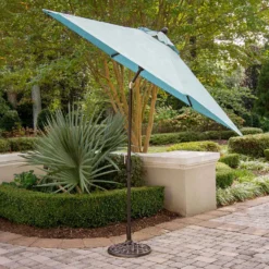Hanover Traditions 9 Ft. Tiltable Blue Market Umbrella 3 Hanover Traditions 9 Ft. Tiltable Blue Market Umbrella -Patio Paradise Shop b754cdf5 ddad 4c94 bf5e f0eb1b416c17