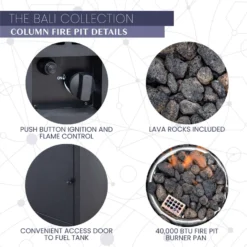 Hanover Mod Bali 4 Pc Black Steel Modern Chat Set White -Patio Paradise Shop b7c81ffd 9046 476c 84e0 ed317c88b86e