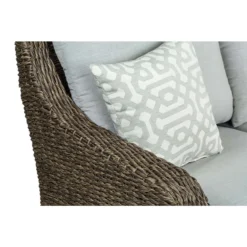 Living Accents Rochdale Brown Wicker Frame Chair Gray -Patio Paradise Shop b8e05d66 93f0 4936 9af1 e557256450d4