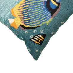 Liora Manne Frontporch Ocean Fish Polyester Throw Pillow 18 In. W X 18 In. L -Patio Paradise Shop c0a3fafa 886c 4b8b a935 6ddda097041d